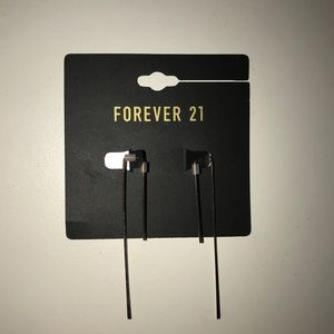 Silver dangle earrings